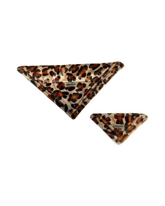 Cheetah Print Faux Fur Kerchief