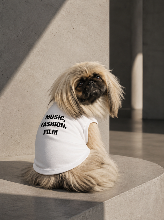 MUSIC, FASHION, FILM DOG TEE